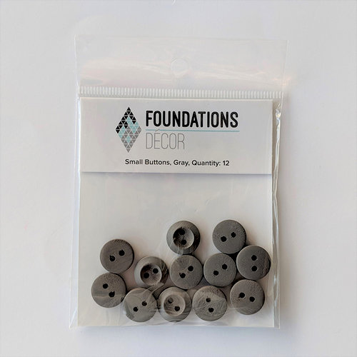Foundations Decor - Buttons - Small - Gray