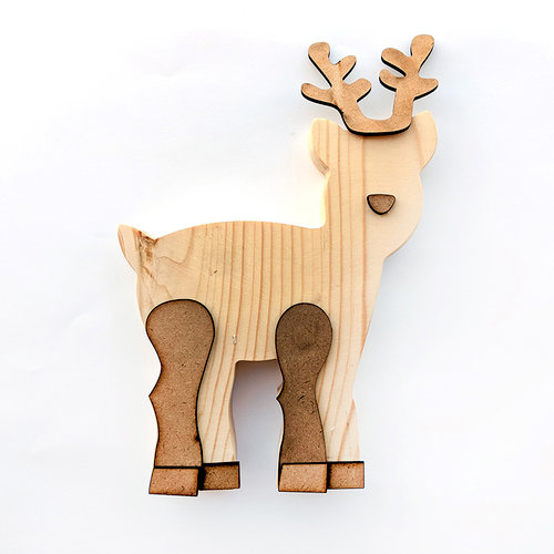 Foundations Decor - Christmas - Wood Crafts - Reindeer