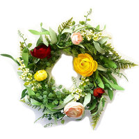 Foundations Decor - Accessory - Bright Floral Wreath