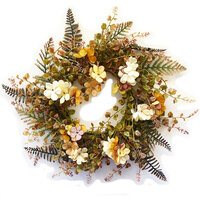 Foundations Decor - Accessory - Floral Fern Wreath