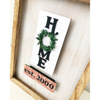 Foundations Decor - Simply Framed Collection - Stained Frame With Home Attachment
