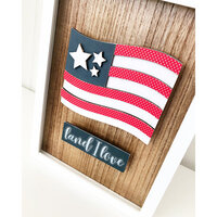 Foundations Decor - Simply Framed Collection - Land I Love Flag