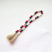 Foundations Decor - Accessories - Wood Beads - Red, White, Blue, Natural