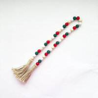 Foundations Decor - Accessories - Wood Beads - Green, Red, White, Natural