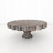 Foundations Decor - Trays and Stands Collection - Scalloped Stand - Antique Brown