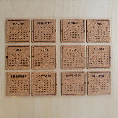 Freckled Fawn - Cork Calendar Stickers