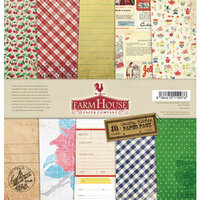 FarmHouse Paper Company - Country Kitchen Collection - 12 x 12 Paper Pack - Secret Recipe