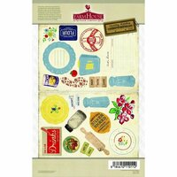 FarmHouse Paper Company - Country Kitchen Collection - Chipboard Stickers - Secret Recipe