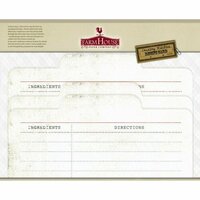FarmHouse Paper Company - Country Kitchen Collection - Recipe Cards - From Scratch