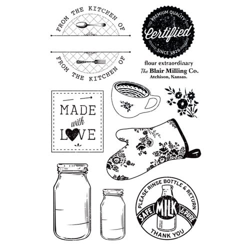 FarmHouse Paper Company - Country Kitchen Collection - Clear Acrylic Stamps