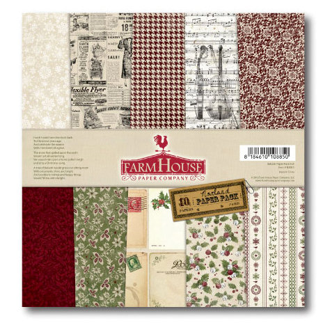 FarmHouse Paper Company - Norland Collection - 12 x 12 Paper Pack - Balsam