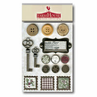 FarmHouse Paper Company - Norland Collection - Brads, Buttons and Metals