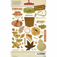 FarmHouse Paper Company - Sugar Hill Collection - Chipboard Stickers - Fall