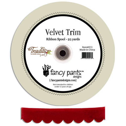 Fancy Pants Designs - Tradition Collection - Christmas - Velvet Ribbon - 25 Yards, CLEARANCE