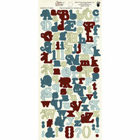 Fancy Pants Designs - Happy Together Collection - Alphabet Cardstock Stickers