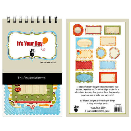 Fancy Pants Designs - It's Your Day Collection - 5 x 8 Notebook Journal