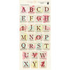 Fancy Pants Designs - Wishful Thinking Collection - Alphabet Cardstock Stickers - Square
