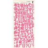 Fancy Pants Designs - Wishful Thinking Collection - Alphabet Cardstock Stickers - Pink