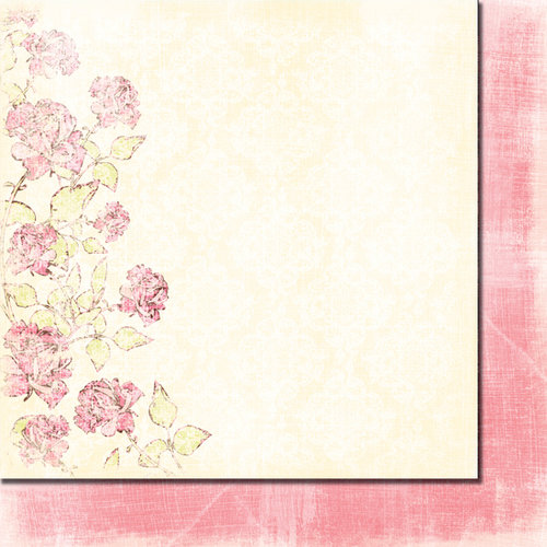 Fancy Pants Designs - Wishful Thinking Collection - 12 x 12 Double Sided Paper - Rose Petals