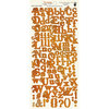Fancy Pants Designs - Like Father Like Son Collection - Alphabet Cardstock Stickers - Orange