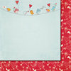 Fancy Pants Designs - Love Birds Collection - 12 x 12 Double Sided Paper - Birds on a Wire