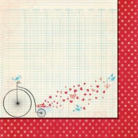 Fancy Pants Designs - Love Birds Collection - 12 x 12 Double Sided Paper - Sending My Love