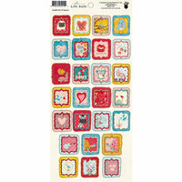 Fancy Pants Designs - Love Birds Collection - Cardstock Stickers - Square