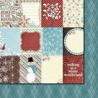 Fancy Pants Designs - Hot Chocolate Collection - 12 x 12 Double Sided Paper - Hot Chocolate Cards, BRAND NEW