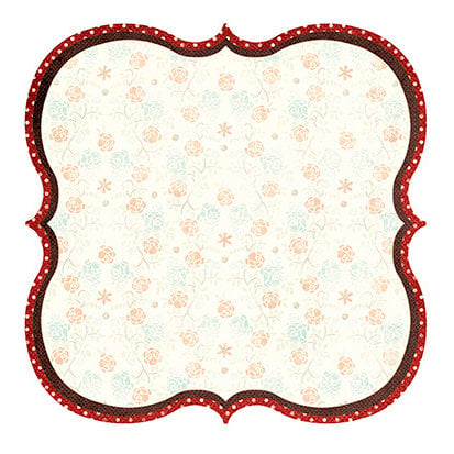 Fancy Pants Designs - Hot Chocolate Collection - 12 x 12 Die Cut Paper - Hot Chocolate Bracket