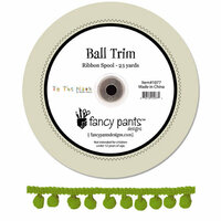 Fancy Pants Designs - To the Moon Collection - Green Ball Trim - 25 Yards