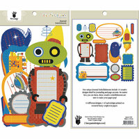 Fancy Pants Designs - To the Moon Collection - Journal Embellishments - Die Cut Cardstock Pieces