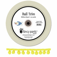 Fancy Pants Designs - Beach Bum Collection - Yellow Ball Trim - 25 Yards