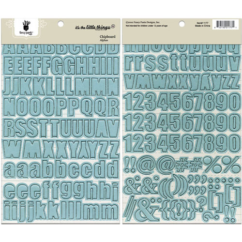 Fancy Pants Designs - It's the Little Things Collection - Chipboard Stickers - Alphabet