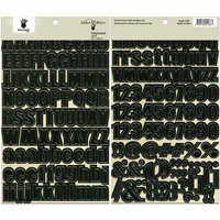 Fancy Pants Designs - Artist Edition Collection - Chipboard Stickers - Alphabet - Black
