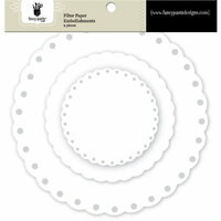 Fancy Pants Designs - Artist Edition Collection - Filter Flower Paper Embellishments - Scallop