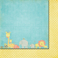 Fancy Pants Designs - Baby Mine Collection - 12 x 12 Double Sided Paper - All in a Row