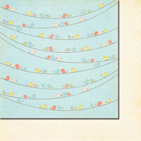 Fancy Pants Designs - Baby Mine Collection - 12 x 12 Double Sided Paper - Baby Birds