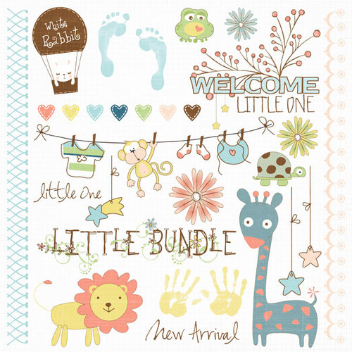 Fancy Pants Designs - Baby Mine Collection - Rub Ons