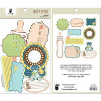 Fancy Pants Designs - Baby Mine Collection - Journal Embellishments - Die Cut Cardstock Pieces