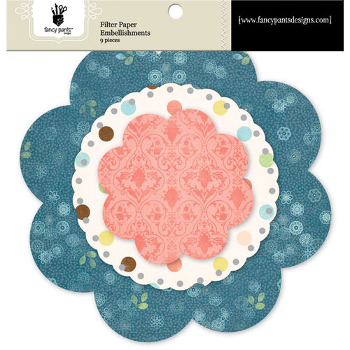 Fancy Pants Designs - Baby Mine Collection - Filter Flower Paper Embellishments - Floral