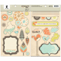 Fancy Pants Designs - Summer's End Collection - Chipboard Stickers - Shapes