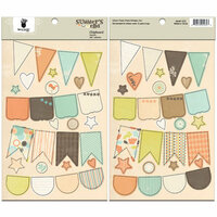 Fancy Pants Designs - Summer's End Collection - Chipboard Stickers - Banners