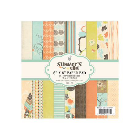 Fancy Pants Designs - Summer's End Collection - 6 x 6 Paper Pad