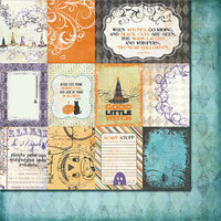 Fancy Pants Designs - Oct 31st Collection - Halloween - 12 x 12 Double Sided Paper - Oct 31st Cards