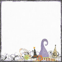 Fancy Pants Designs - Oct 31st Collection - Halloween - 12 x 12 Printed Transparent Overlays