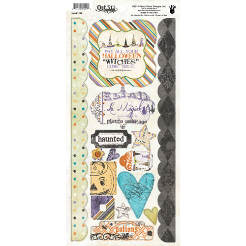 Fancy Pants Designs - Oct 31st Collection - Halloween - Cardstock Stickers - Element