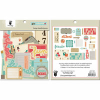 Fancy Pants Designs - Off to School Collection - Design Embellishments - Die Cut Cardstock Pieces