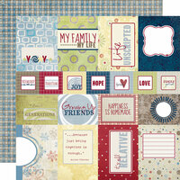 Fancy Pants Designs - My Family Collection - 12 x 12 Double Sided Paper - Cards