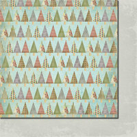 Fancy Pants Designs - Saint Nick Collection - Christmas - 12 x 12 Double Sided Paper - Yule Tree