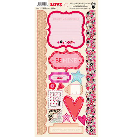Fancy Pants Designs - Love Story Collection - Cardstock Stickers - Element